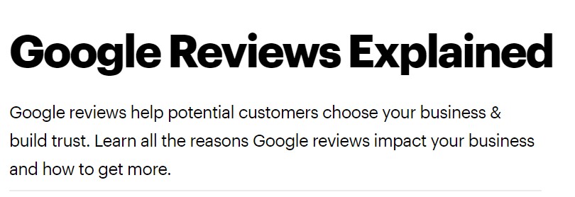 Why buy Google reviews