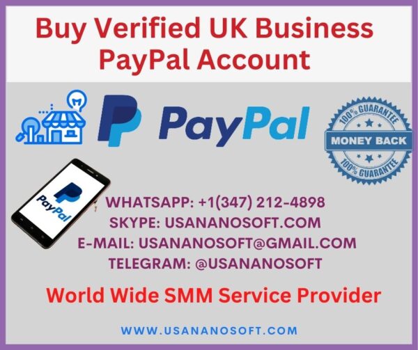 Buy Verified UK Business PayPal Account